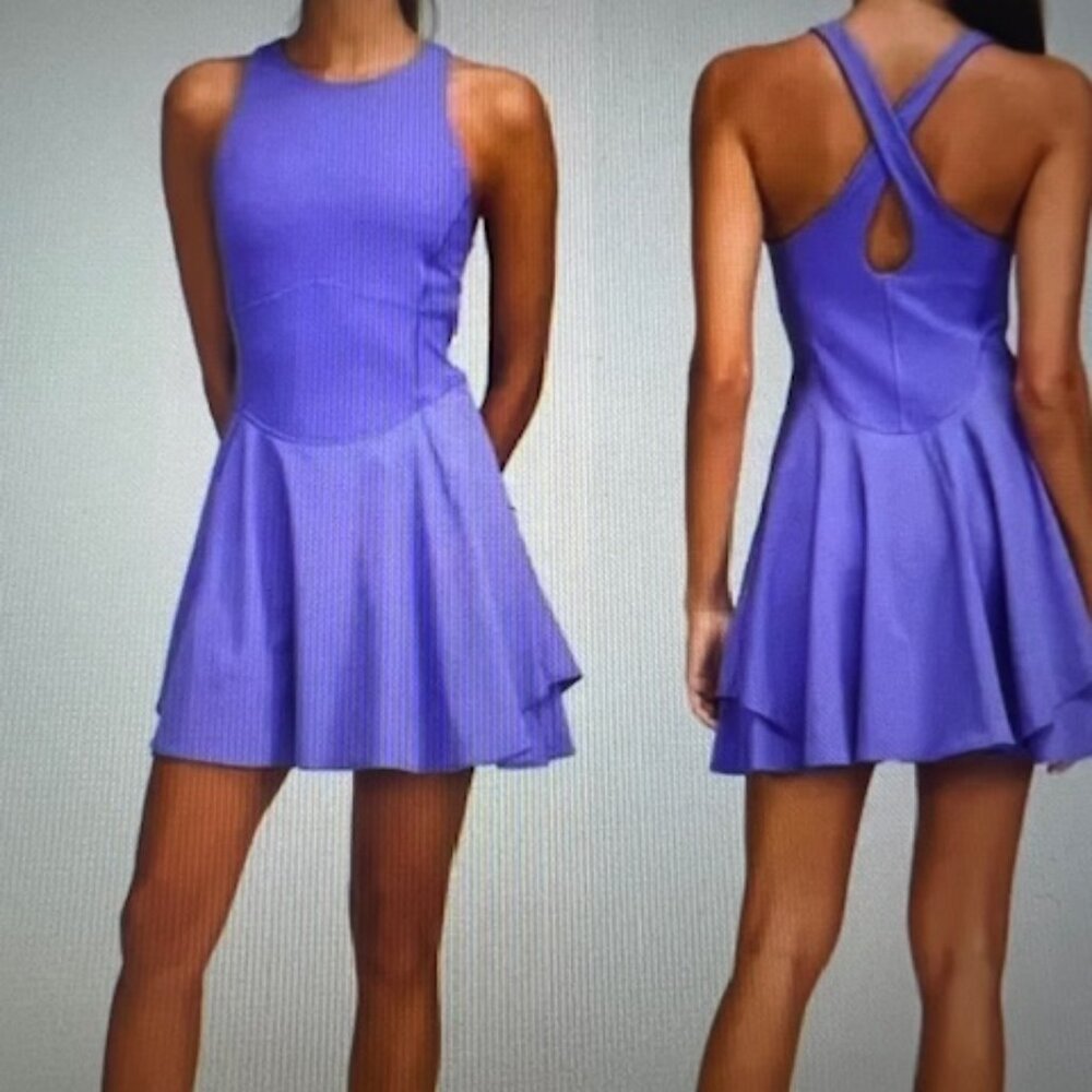 lululemon court crush dress indigo size 4
